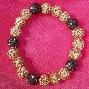 Champagne Black Sparkley Bling Bracelet, NWT